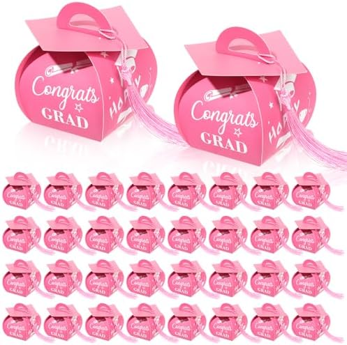 Glavatrix 40 Pcs Graduation Cap Gift Box with Tassel