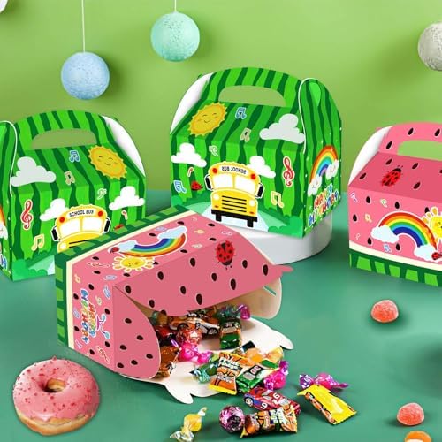 16 Pcs Cartoon School Bus Melon Party Favors