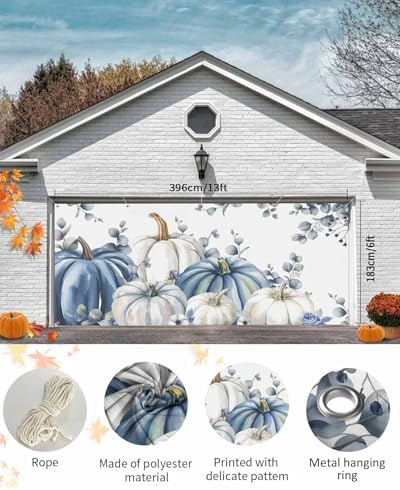 Thanksgiving Garage Door Banner 7x8 ft