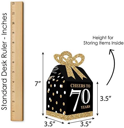 Big Dot of Happiness Birthday Favor Boxes Set of 12