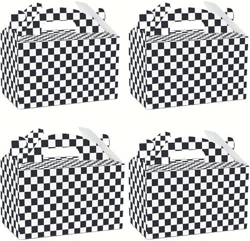 Keioy 16pcs Racing Flag Gift Bags Race Car Theme Party Favors
