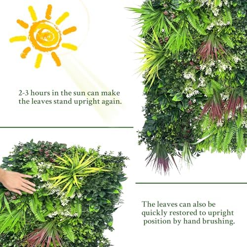 Artificial Boxwood Ivy Wall Panel 40x20 UV Resistant