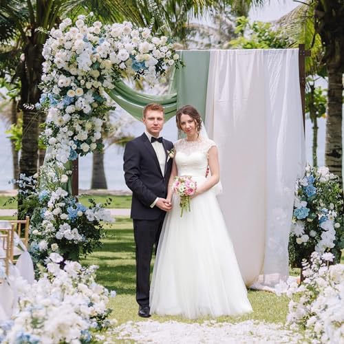 72FT Square Wooden Wedding Arch Backdrop Stand