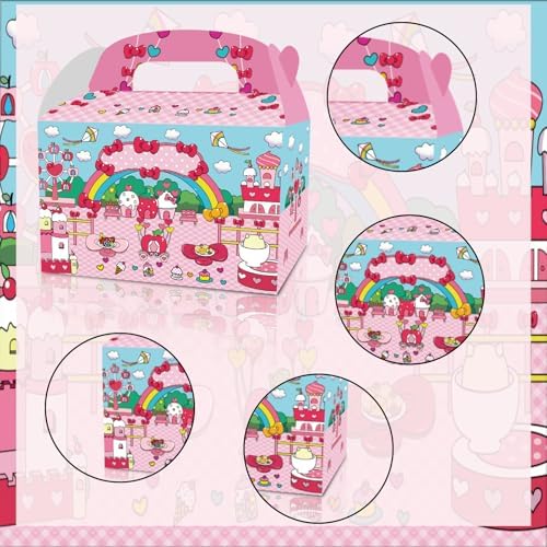 12Pcs Cartoon Cat Birthday Party Gift Boxes for Kids