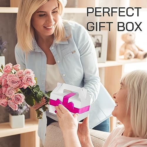 LotFancy 24 Pack White Party Favor Treat Boxes
