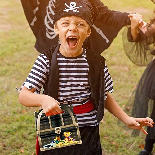 ArtCreativity Treasure Chest Treat Boxes for Kids Pack of 12