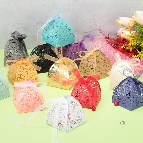 PATIKIL 236x236x276 Inch Favor Boxes 24 Pcs