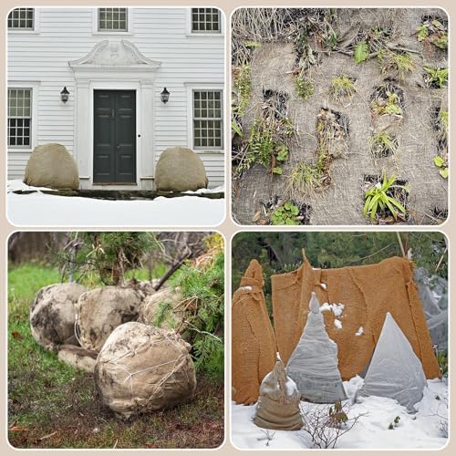 Tcevily Garden Burlap Roll 40x50 Feet Natural Jute