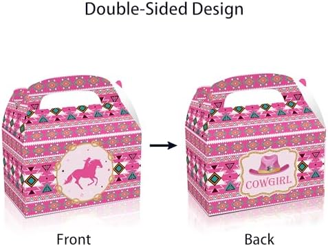 24 Pack Western Cowgirl Party Favor Boxes