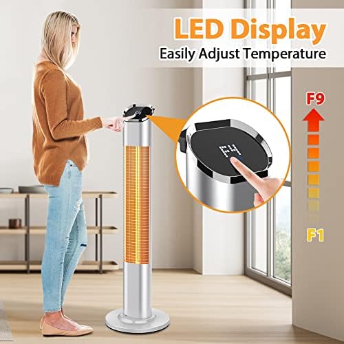 PATIOBOSS Electric Space Heater with Remote and 24H Timer