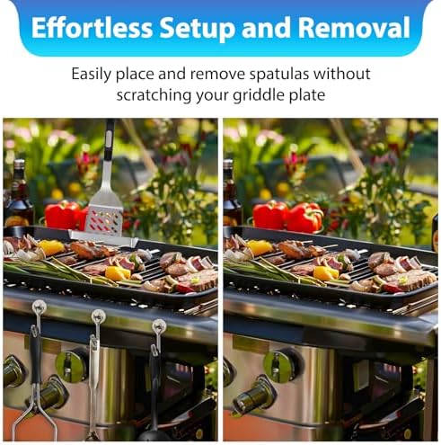 BelleBeau 63 Inch Griddle Spatula Holder 2 Pack