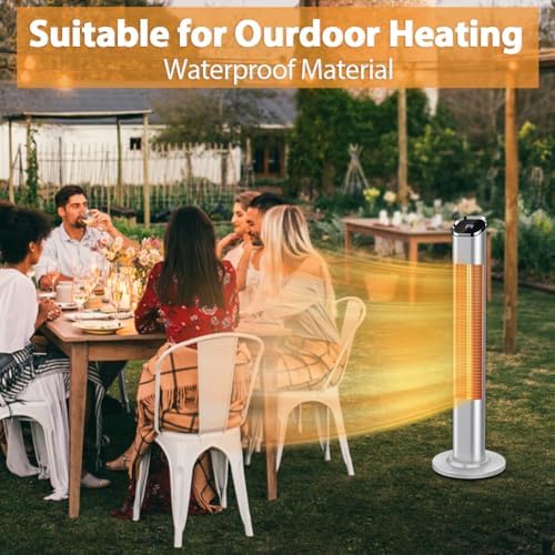 PATIOBOSS Electric Space Heater with Remote and 24H Timer
