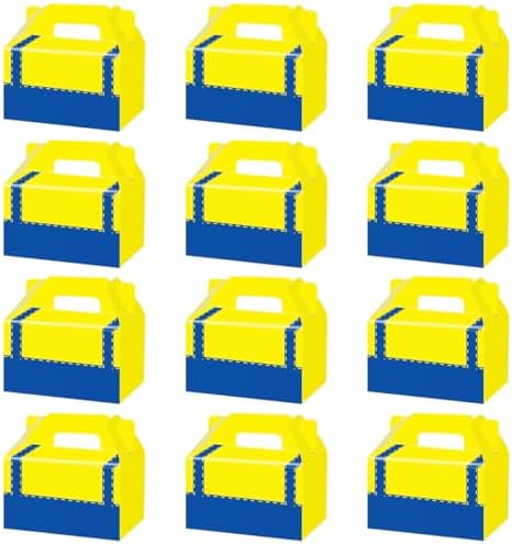 SHONHONG Yellow Cartoon Gift Boxes for Birthday Parties