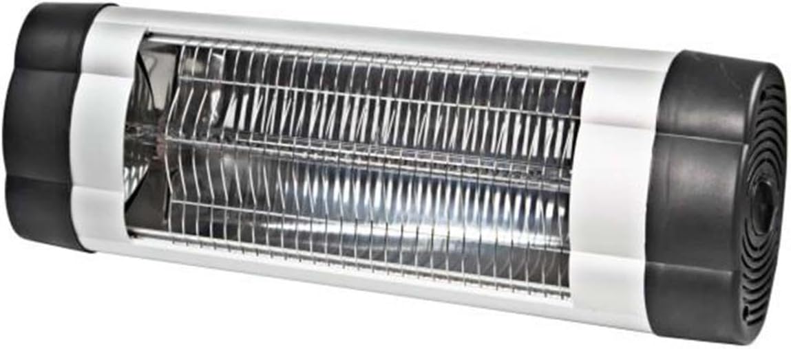 Comfort Zone 1500W Wall Mount Patio Heater with Thermostat and Timer