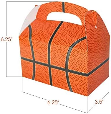 ArtCreativity Basketball Party Favors in Gift Boxes Pack of 12