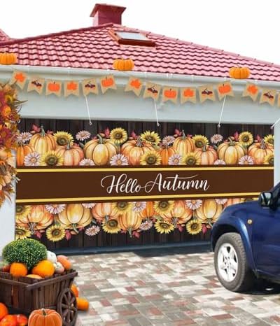 Fall Garage Door Banner 7x8 ft Thanksgiving Decor 1