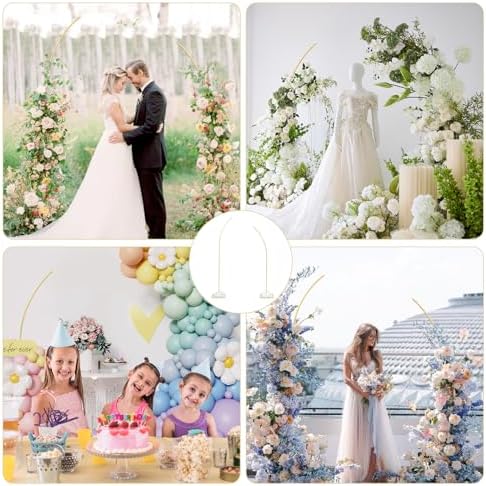 Gold Balloon Arch Stand Kit - 6FT and 8FT