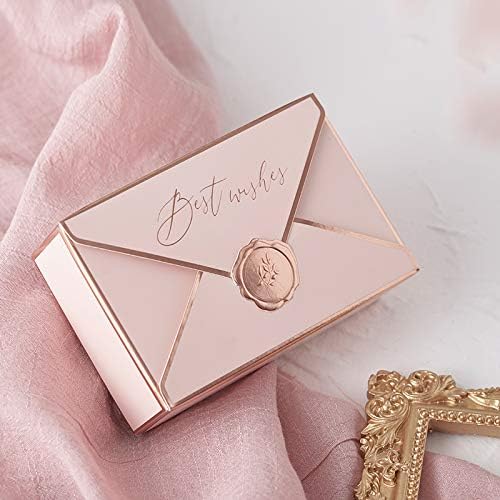 POTTIIS 20Pcs Candy Box Gift Boxes for Wedding Birthday Party Supplies - Pink