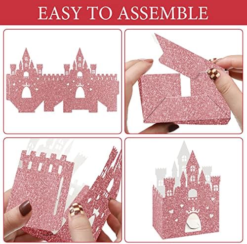 24 Piece Princess Castle Candy Boxes for Parties