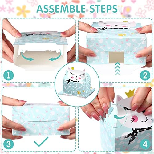 Zonon 24 Pcs Cat Party Favor Boxes