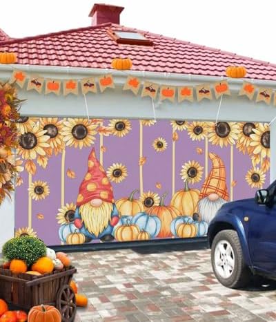 Fall Garage Door Banner 7x8 ft Autumn Decor