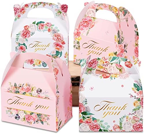 Thank You Gift Boxes 48 Pcs Floral 6x35x35 Inch