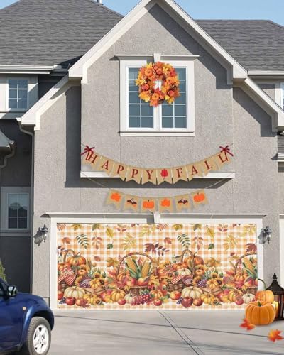 Fall Garage Door Banner 7x8 ft Thanksgiving Decor
