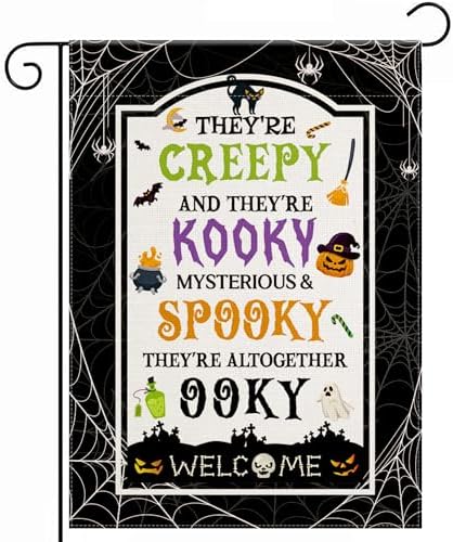 OHOME Halloween Decorations Garden Flag 12x18 Inch