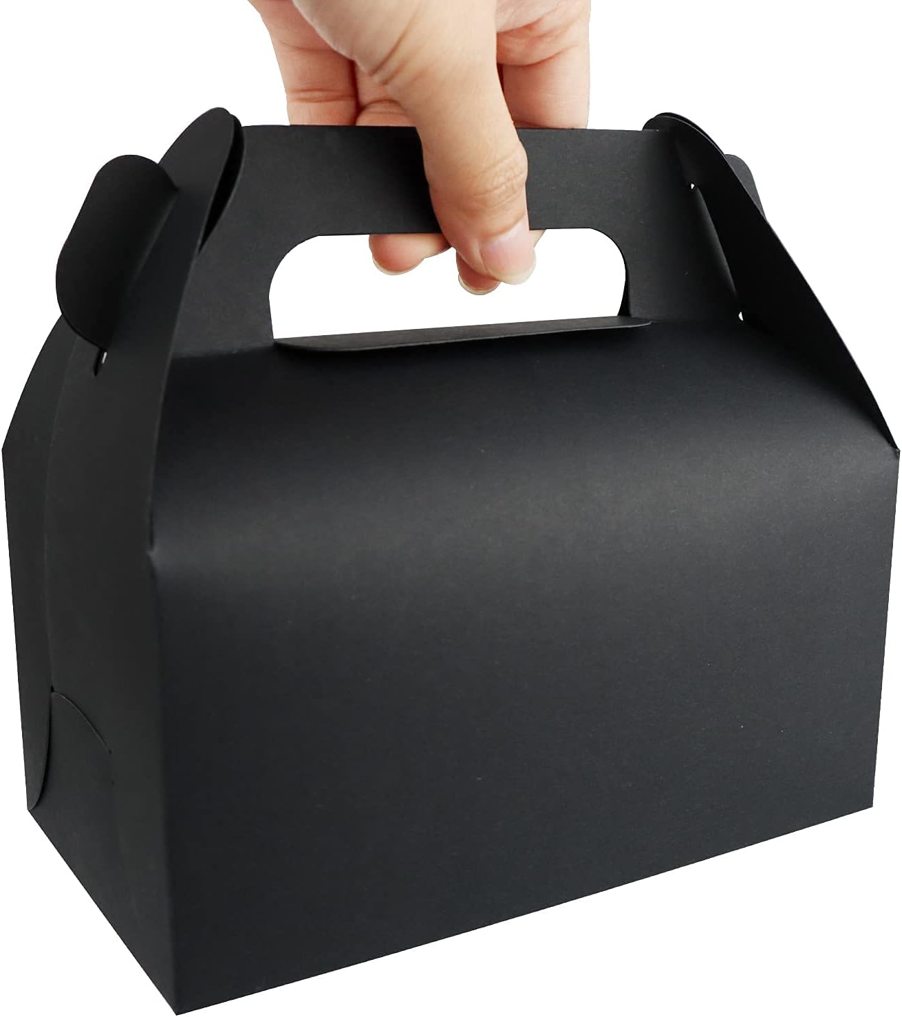 GUIFIER 25 Pack Black Gable Treat Boxes for Party Favors