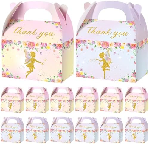 TaoBary 12 Pcs Floral Fairy Gift Boxes Set