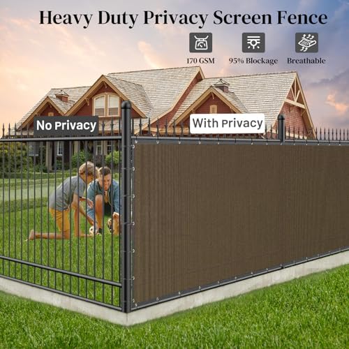 Winpull 6ft x 50ft Privacy Fence with Copper Grommets