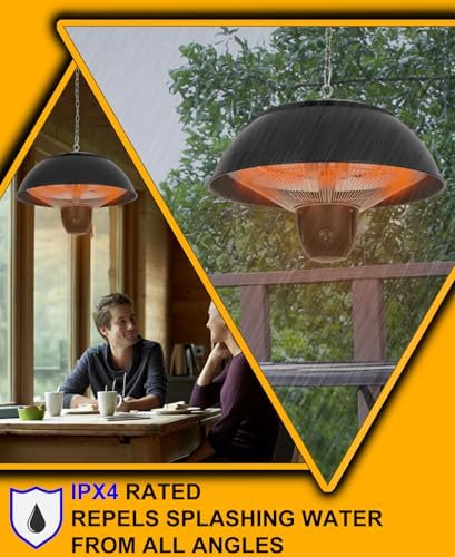 Infrared Hanging Electric Heater with Remote Control