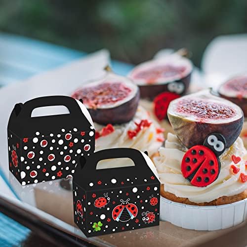 12 Pack Ladybug Party Favor Treat Boxes