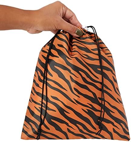 Blue Panda 12 Pack Animal Print Drawstring Gift Bags