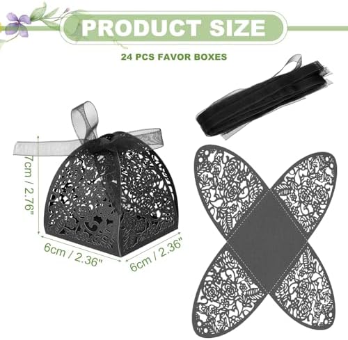 PATIKIL 236x236x276 Inch Favor Boxes 24 Pcs