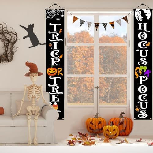 OLANRUN Halloween Banner 70 Inch Reusable Outdoor Decor