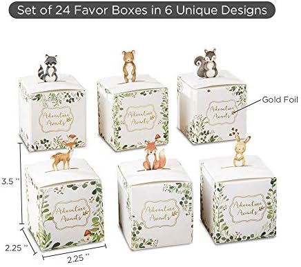 Kate Aspen Woodland Baby Shower Favor Boxes Set of 24
