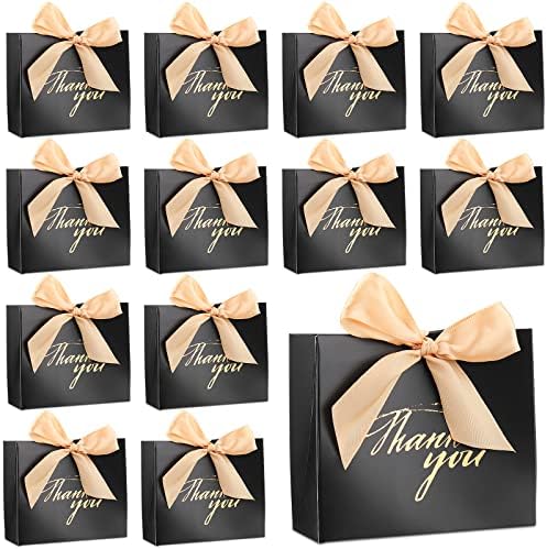 Wesiti 80 Pack Small Thank You Gift Bags with Bow