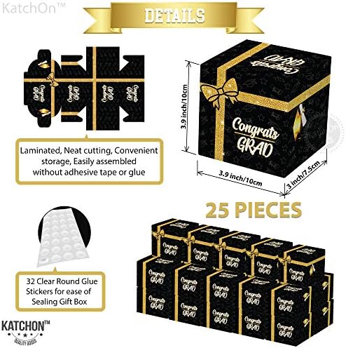 KatchOn Glitter Candy Boxes - Pack of 25 Graduation Party Favors