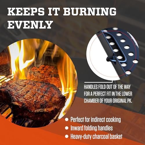 PK Grills Charcoal Basket Tray for BBQ