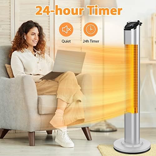 PATIOBOSS Electric Space Heater with Remote and 24H Timer