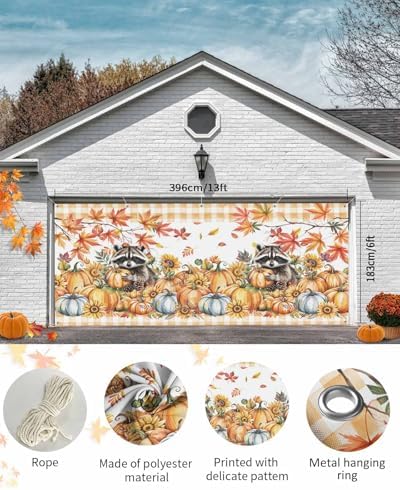 Fall Garage Door Banner 7x8 ft Autumn Decor 1