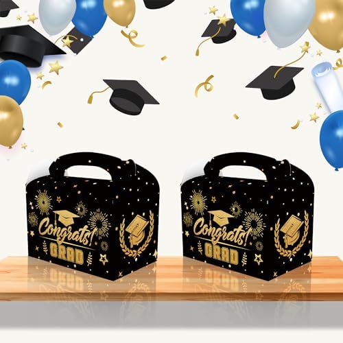 CPTBAG 12 Pack Graduation Party Favors Boxes