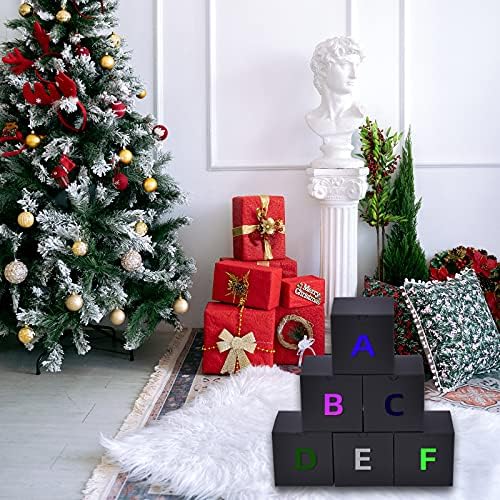 NIGNYA 50 Pack Black Gift Boxes 3x3x3 Inch