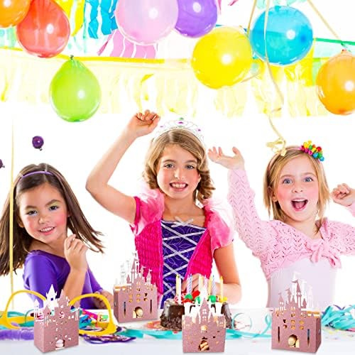 24 Piece Princess Castle Candy Boxes for Parties
