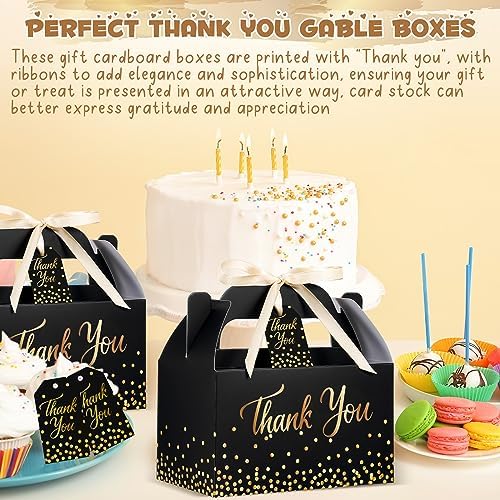 Qilery 24 Thank You Treat Boxes with Card and Ribbon 1