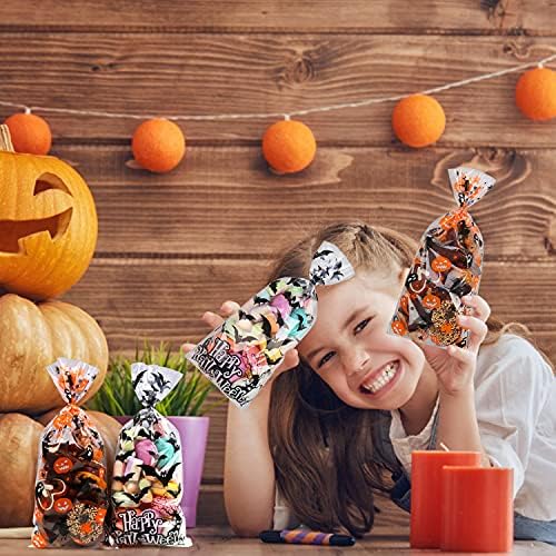 STEFORD Halloween Cellophane Bags 180 PCS