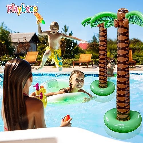 Giant Inflatable Palm Trees 2 Pack 6 Foot Sturdy
