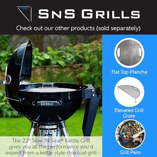 Slow N Sear FireBaskets with Water Pan - Large Capacity Outdoor Grill Basket