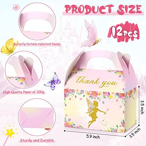 TaoBary 12 Pcs Floral Fairy Gift Boxes Set
